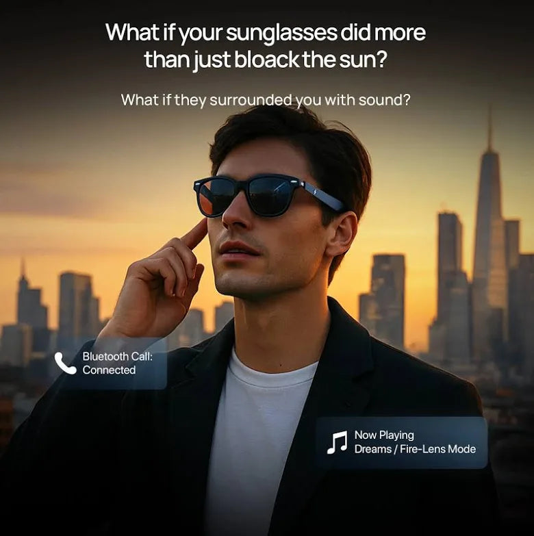 Fire-Lens Dune Smart Glasses | Wireless Bluetooth